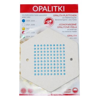 Plaquettes numérotées en opalith - 1-100 PL - Bleues